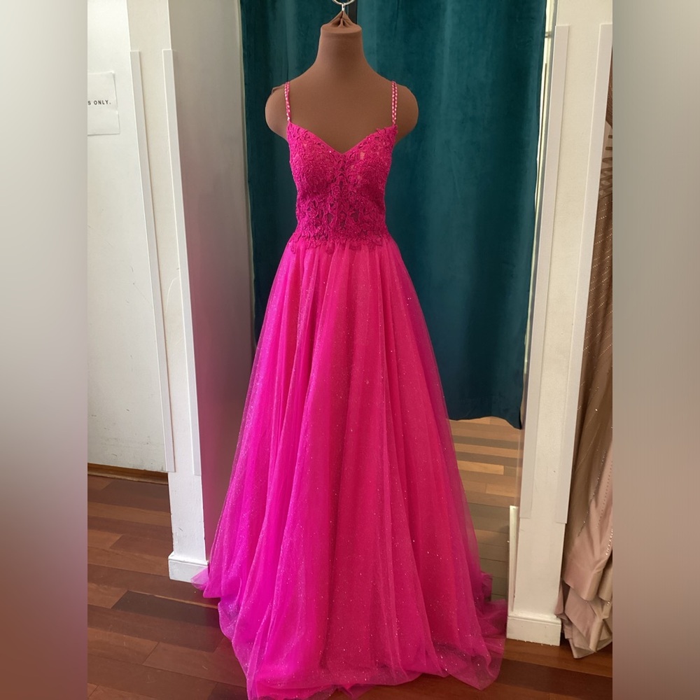 Jovani lace bodice glitter skirt Ballgown